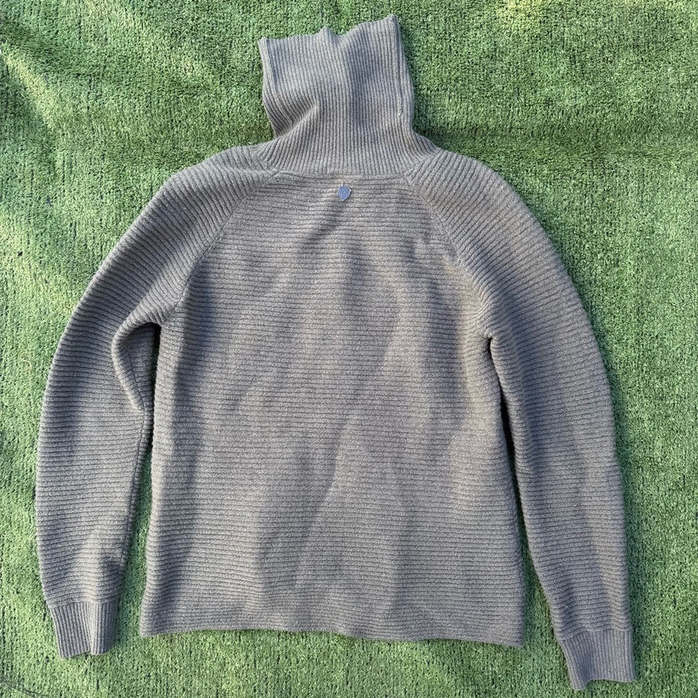 Kuhl Women's Solace Gray Ribbed Turtleneck Sweater, Size XS - Picture 2 of 6
